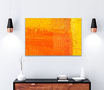 Obraz do spálne v oranžovej farbe 1696